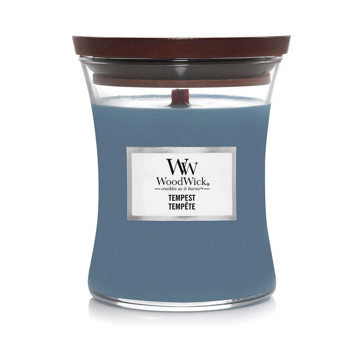 Woodwick medium hourglass Tempest candle 275g - British product