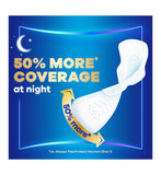 Always Infinity FlexProtect Sanitary Towels Night Extra (Size 4) With Wings 9 Pads