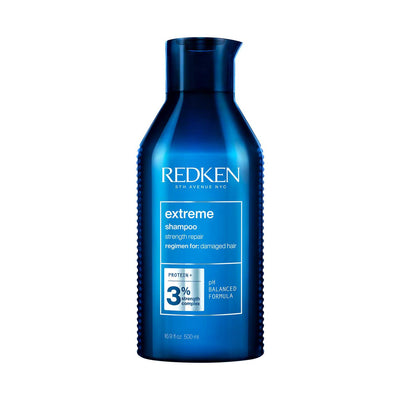 Boots REDKEN Extreme Shampoo For Damaged Hair with Protein Repairs Strength & Adds Flexibility 500ml- Buy online at McGrocer