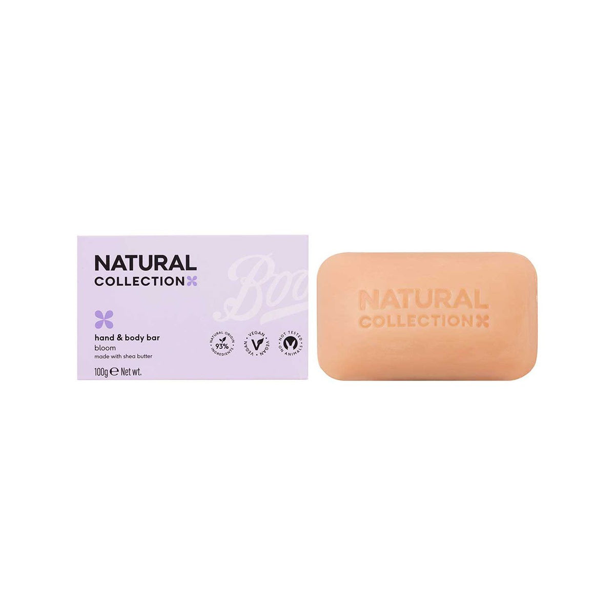 Natural Collection Hand & Body Bar Bloom Rose & Pink Pepper 100g