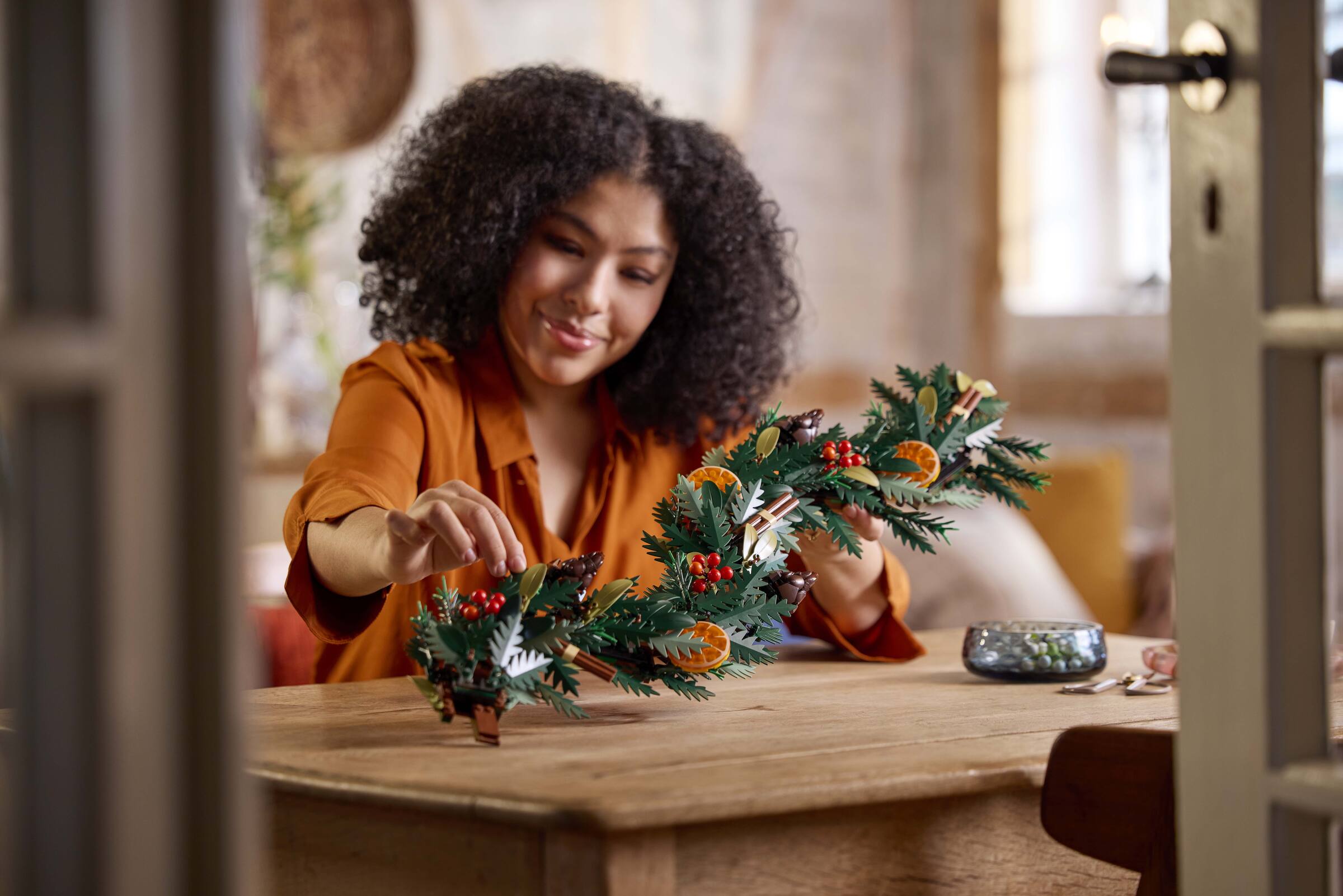 LEGO Botanical Wreath Model 1194 Piece Set (British brand)
