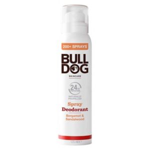 Bulldog Bergamot Sandalwood men's deodorant spray 125ml - British product