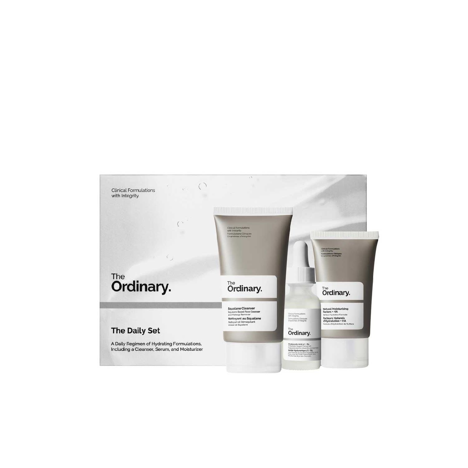 The Ordinary Daily Set skincare set, UK version