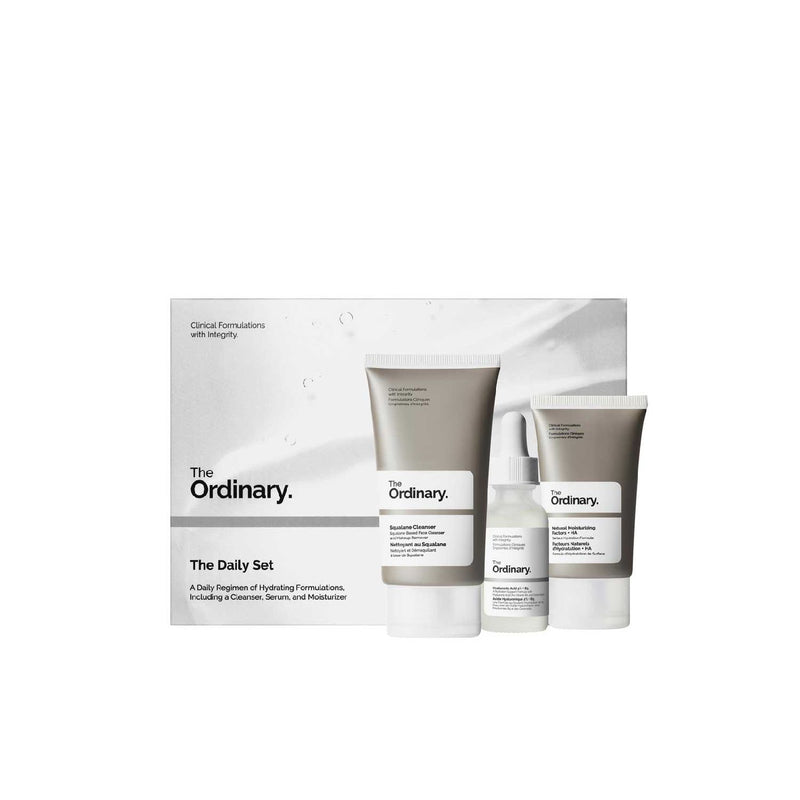 The Ordinary Daily Set skincare set, UK version