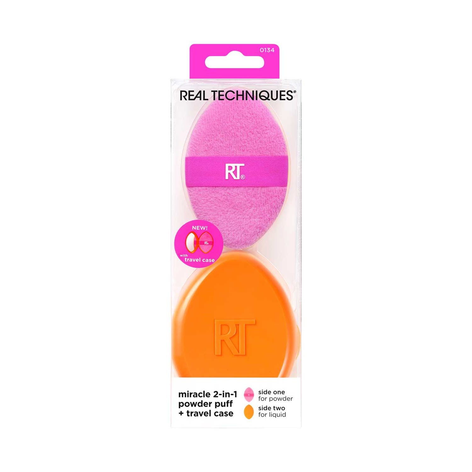 Real Techniques 2-in-1 Powder Puff & Case Set - British product