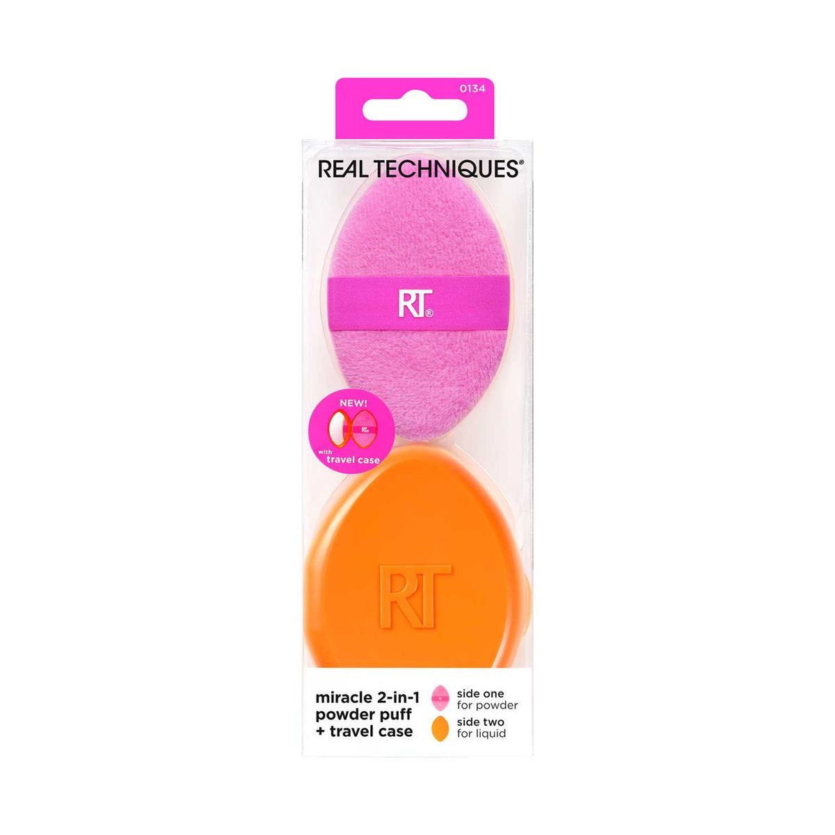 Real Techniques 2-in-1 Powder Puff & Case Set - British product