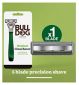 Bulldog Glass Razor For Men Handle 1 Blade Refill - British product