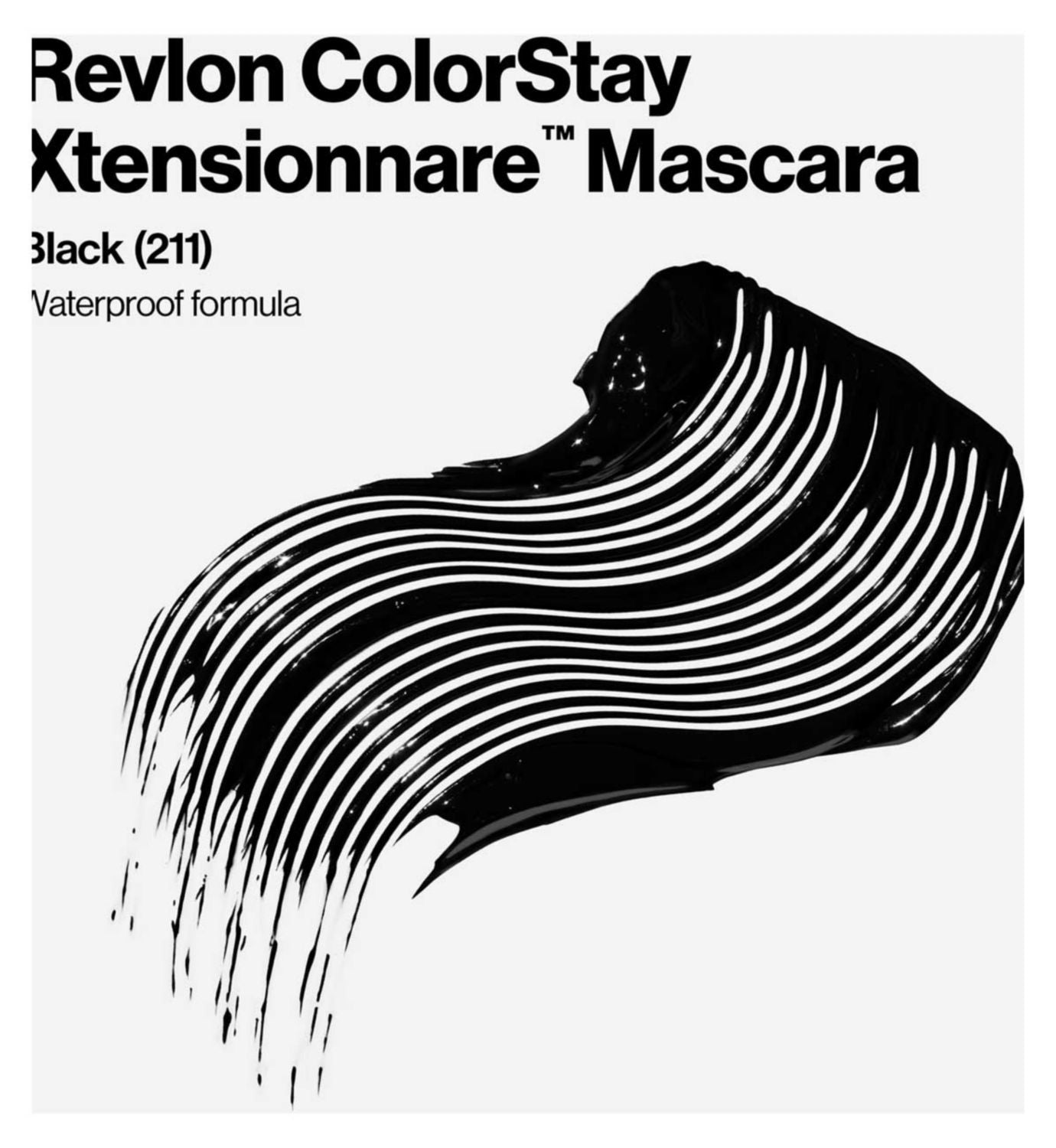 Revlon ColorStay Xtensionnaire waterproof mascara Blackest Black 8ml - British product