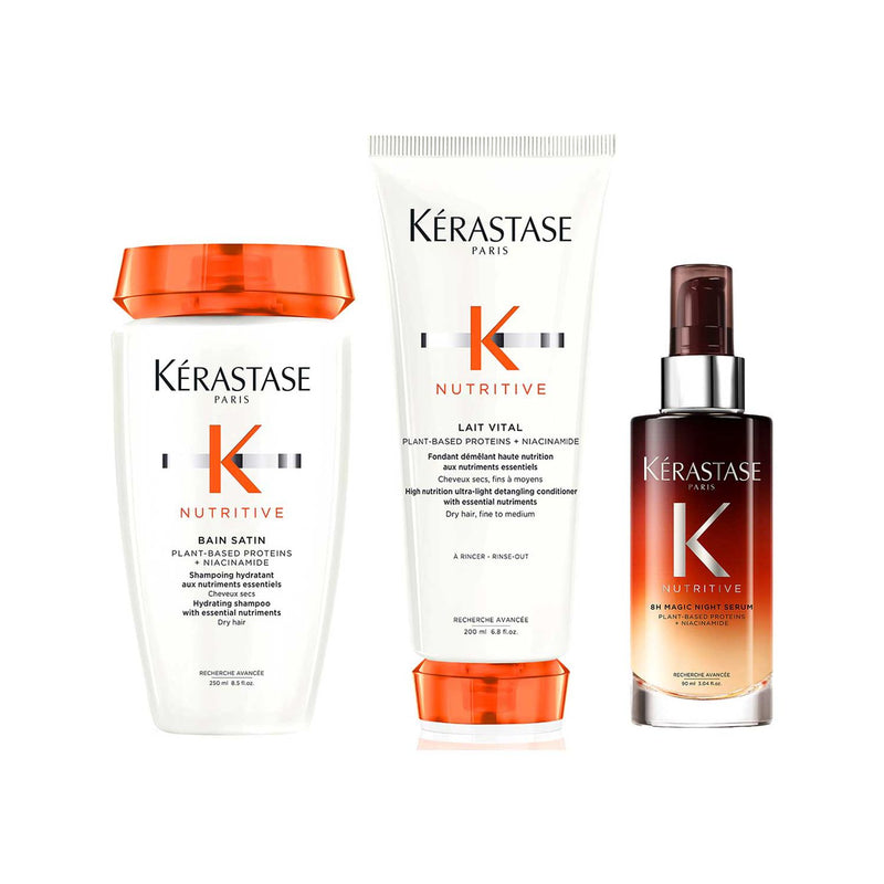 Kérastase Nutritive shampoo conditioner serum set (British brand)