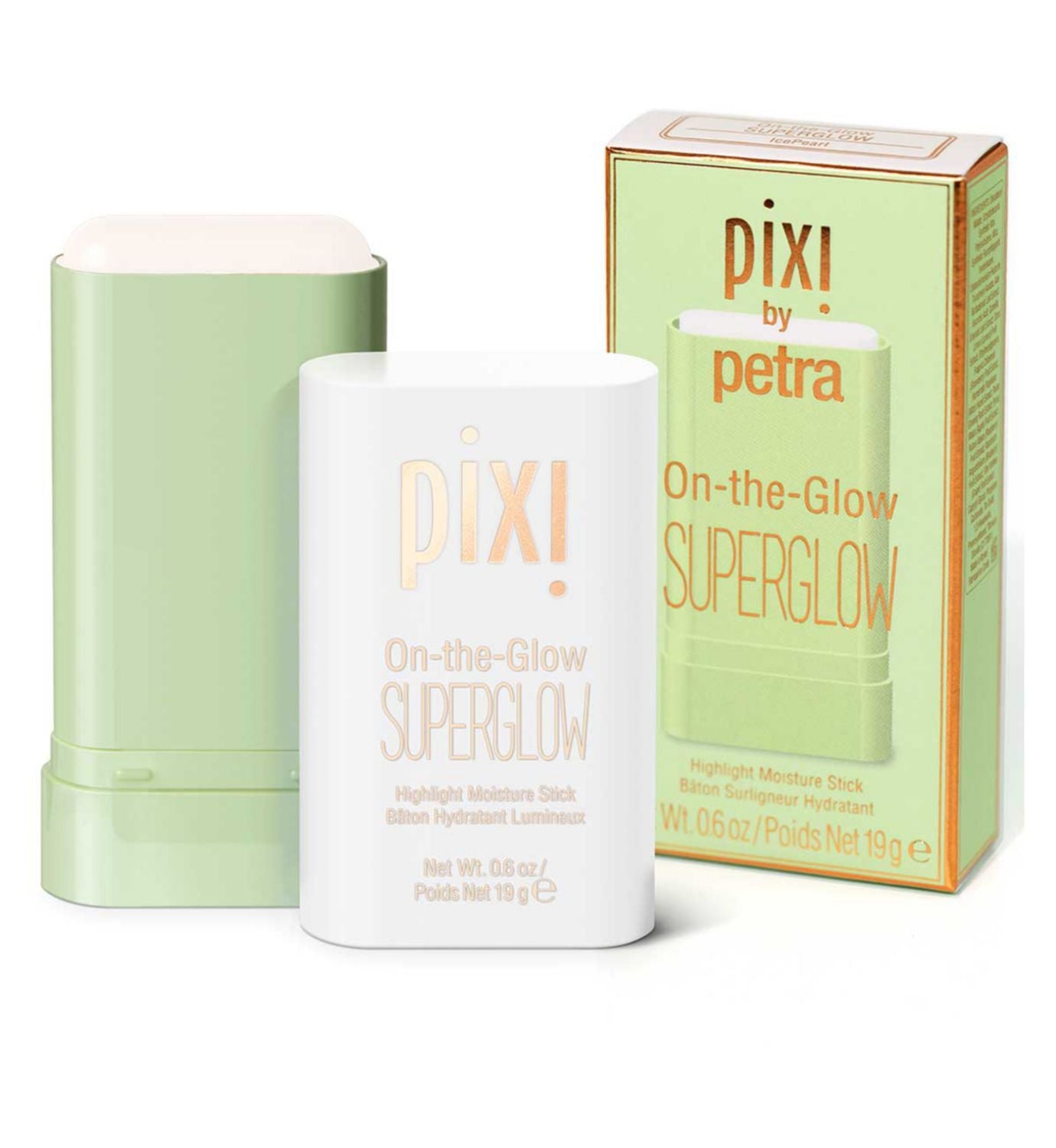 Pixi Superglow Highlighter Ice Pearl 19g, importé du Royaume-Uni