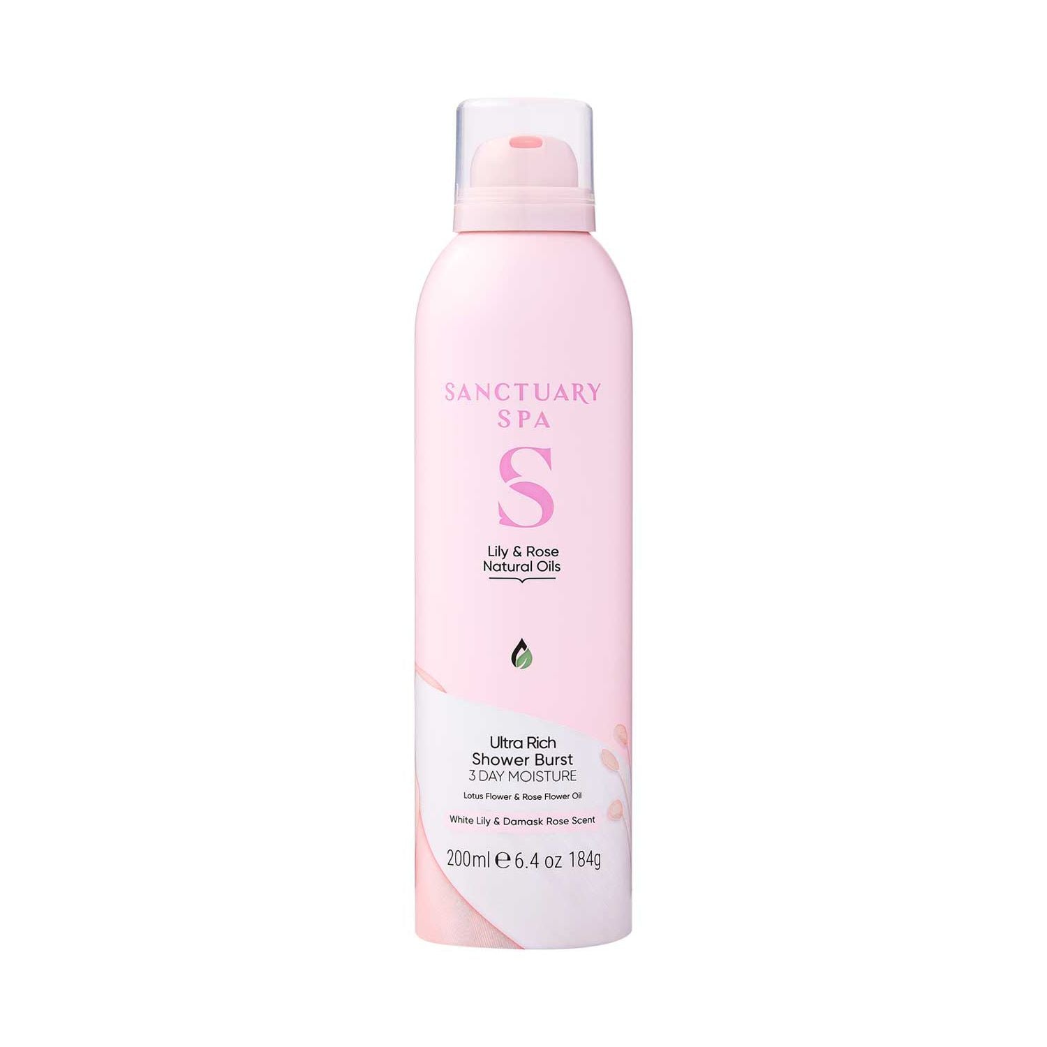 Sanctuary Spa Lily & Rose shower burst, imported from the UK