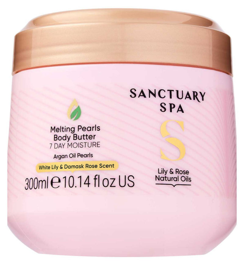 Sanctuary Spa Lily & Rose Melting Pearls Body Butter 300ml, UK version