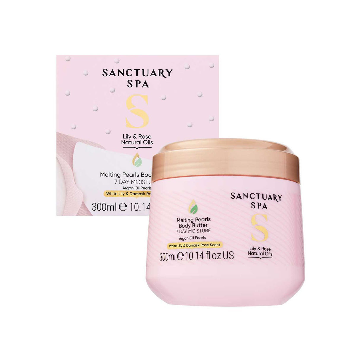 Sanctuary Spa Lily & Rose Melting Pearls Body Butter 300ml, UK version