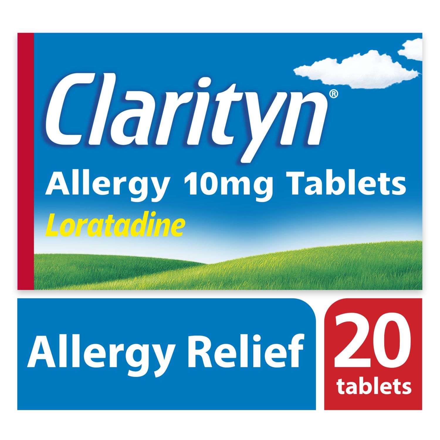 Clarityn allergy tablets 10mg 20 tablets (British brand)