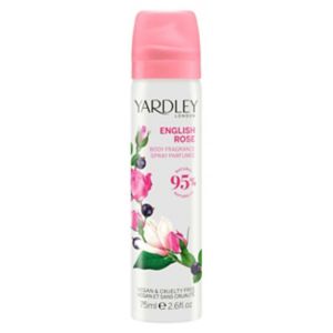 Yardley London Rose body spray 75ml (British brand)