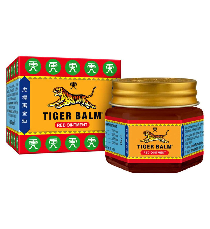 Tiger Balm Red and White Ointment 19g bundle (British brand)