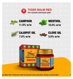 Tiger Balm Red and White Ointment 19g bundle (British brand)