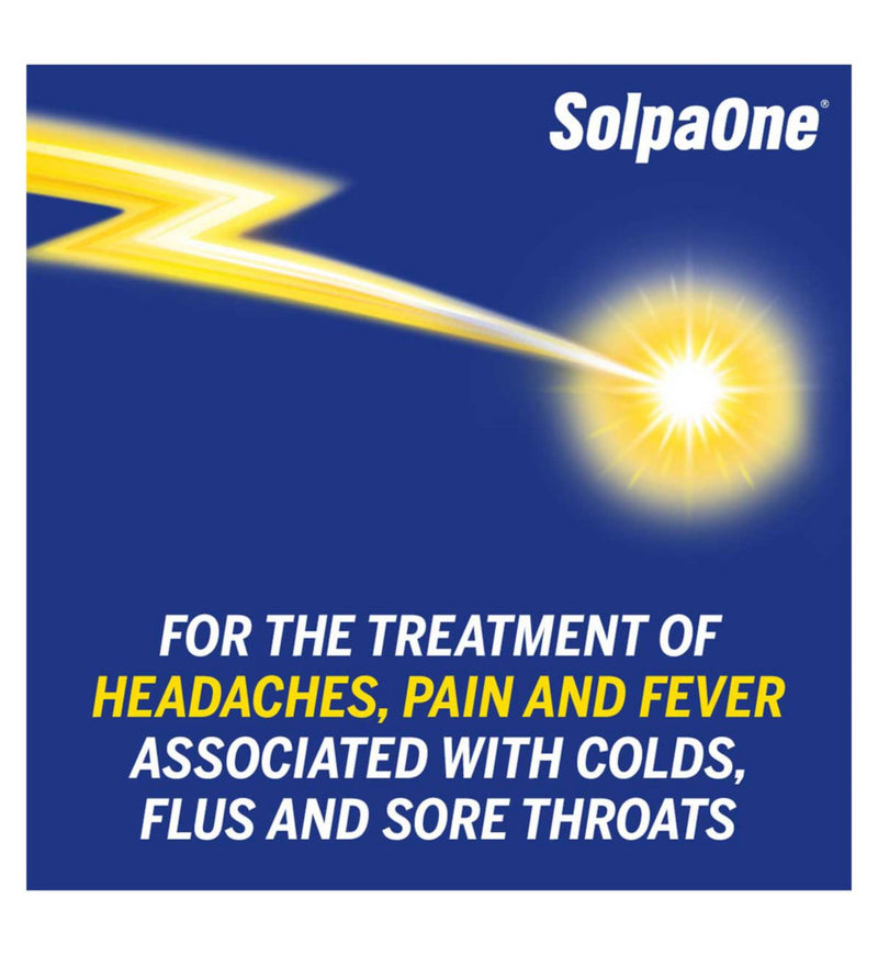 SolpaOne 1000mg effervescent tablets 12 pack, imported from the UK