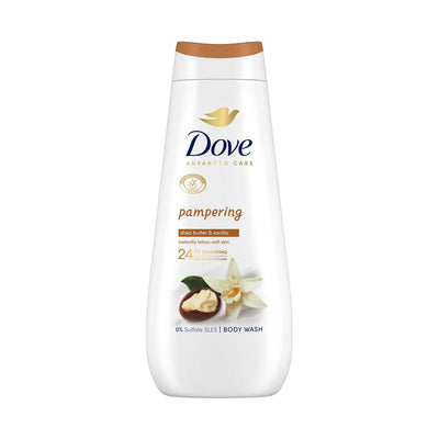 Boots Dove Advanced Care Body Wash Pampering Shea Butter & Vanilla 400ml- Buy online at McGrocer