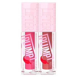مجموعة ملمع الشفاه Lifter Plump من Maybelline Pink Sting + Peach Fever Boots - اشترِ عبر الإنترنت من McGrocer