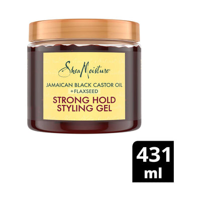 Boots SheaMoisture Jamaican Black Castor Oil & Flaxseed Strong Hold Styling Gel 431ml- Buy online at McGrocer