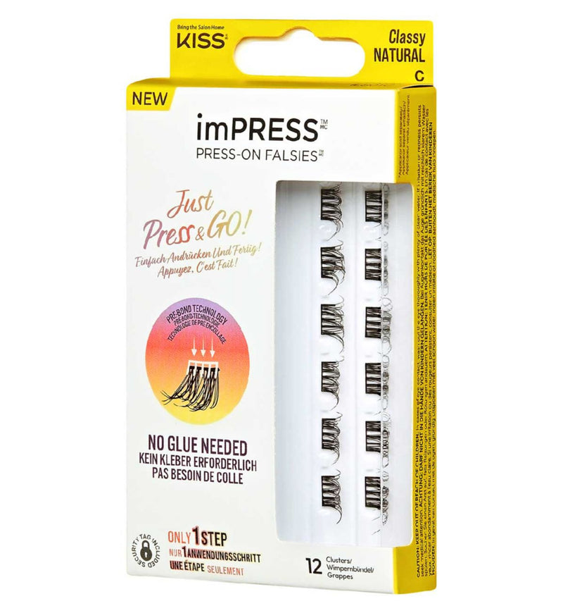 KISS single false eyelashes Style 12 lash strips, UK version