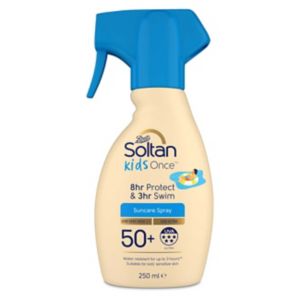 Soltan Kids Once Trigger Spray 250ml bottle (British brand)