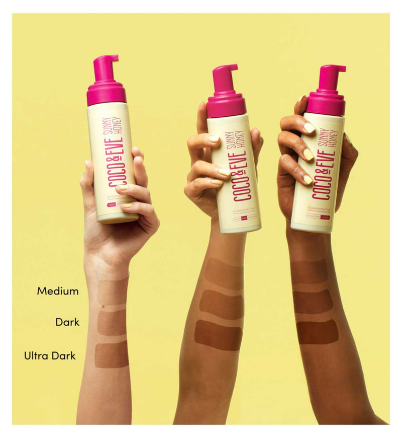 Coco & Eve Sunny Honey Bronzing Foam Ultra Dark 200ml - British product