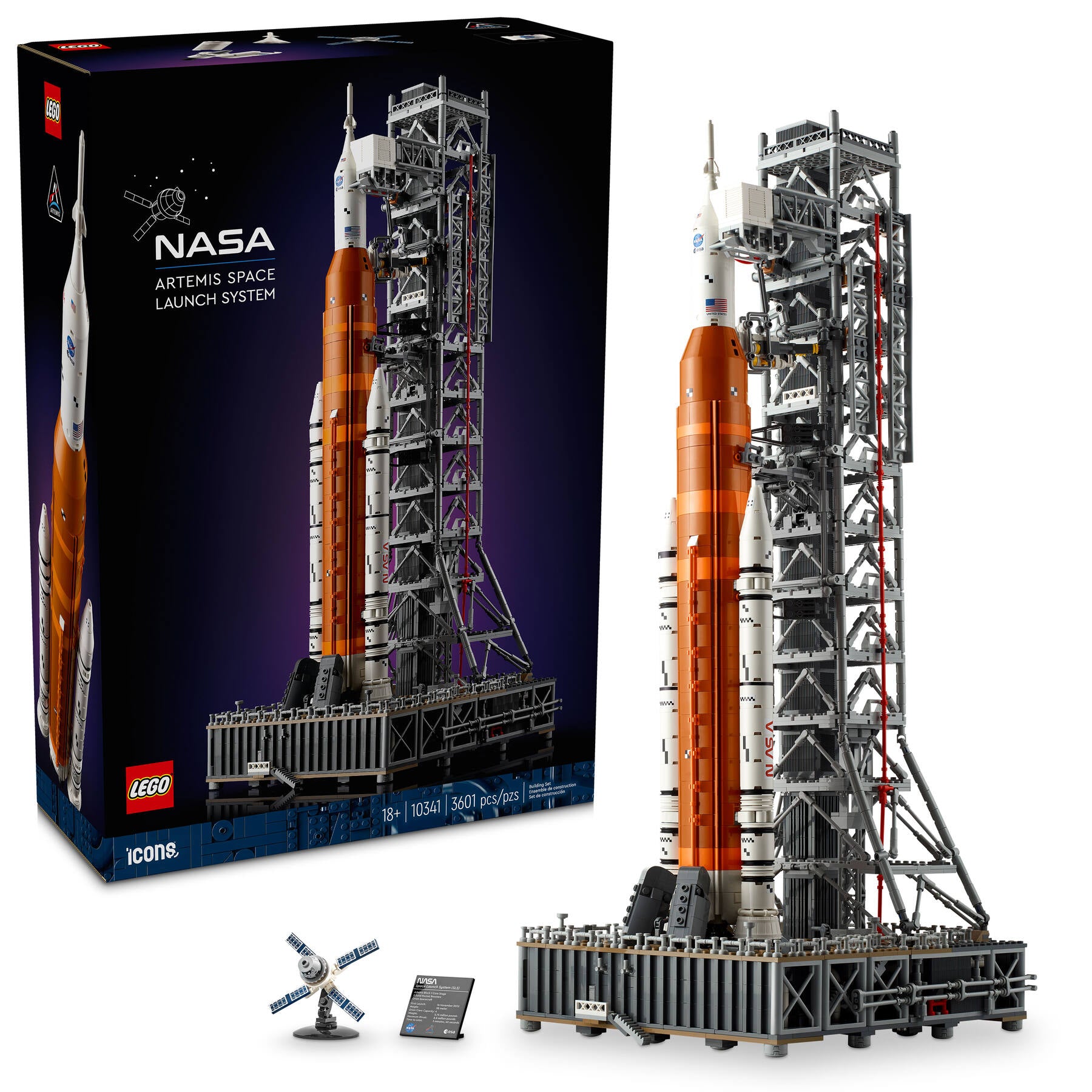 LEGO NASA Artemis Space Launch System model kit 3601 pieces, imported from the UK