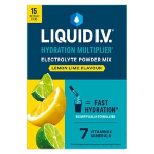 Electrolyte Hydration Powder Mix in Lemon Lime Flavor, 15 Sachets