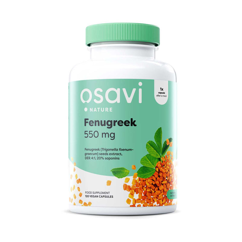 Osavi Fenugreek 550mg 120 vcaps, imported from the UK