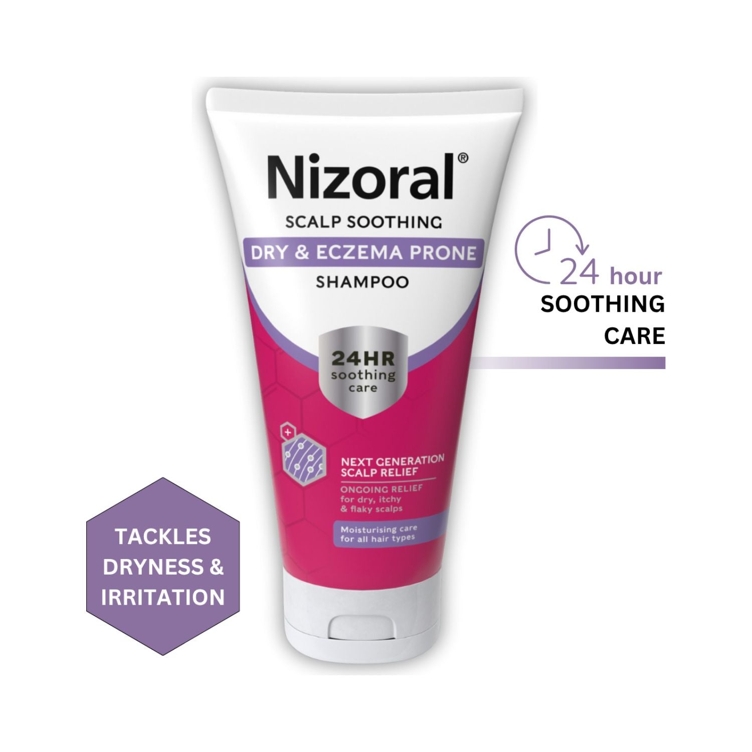 Nizoral Scalp Soothing Dry & Eczema Prone Shampoo 200ml, imported from the UK
