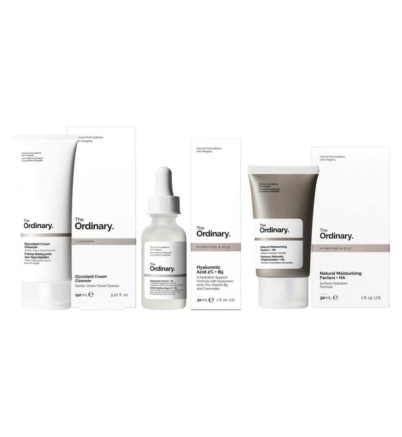 The Ordinary Beginner Bundle skincare set, imported from the UK