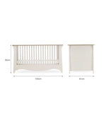 CuddleCo Clara cot bed in cashmere finish - British product