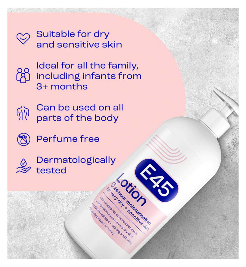 E45 moisturising lotion 1000ml - British product