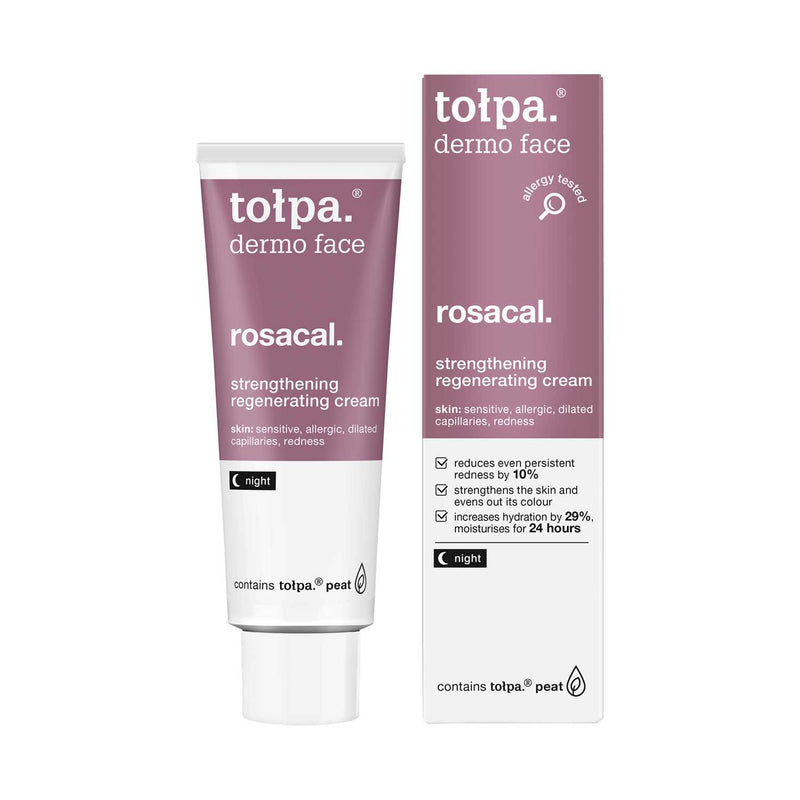 Tolpa Rosacal Strengthening Regenerating Night Cream 40ml (British brand)