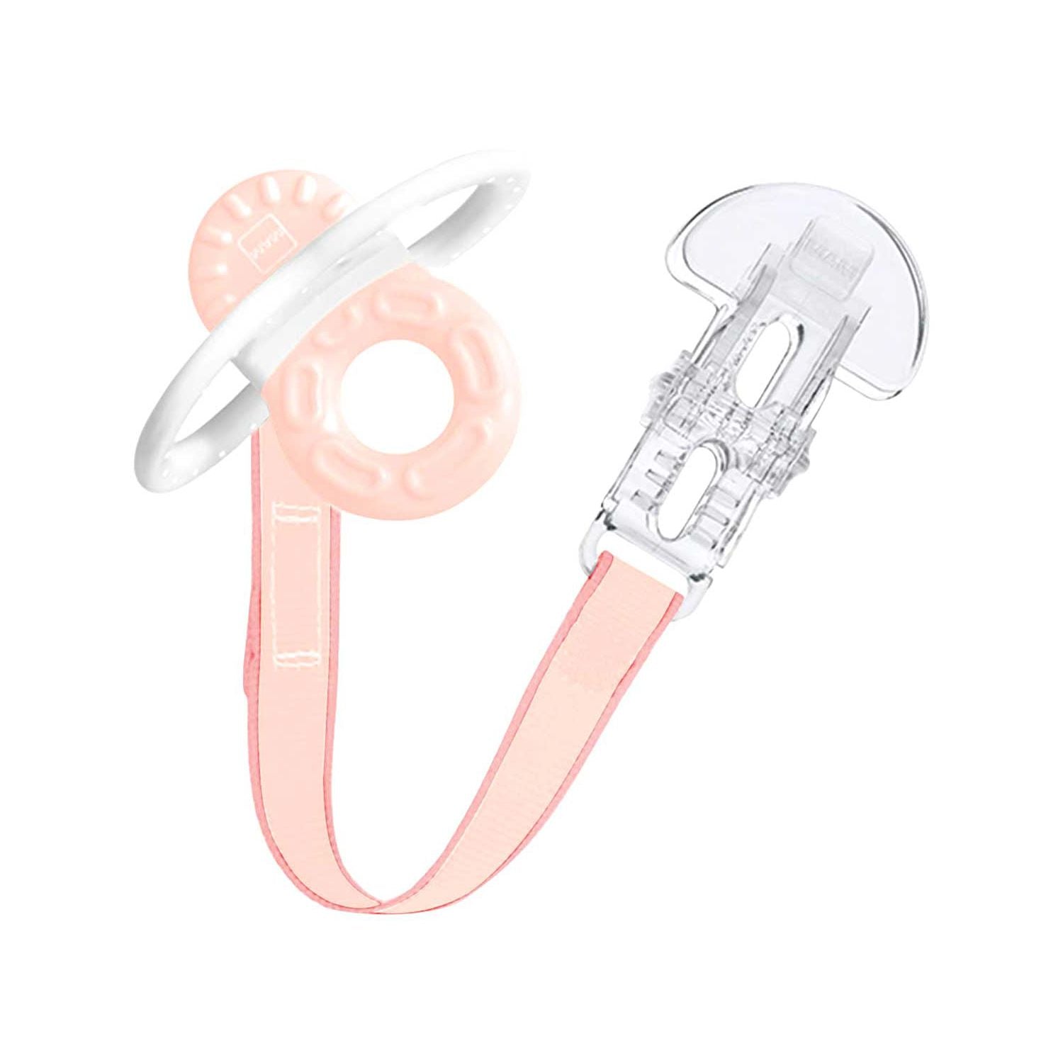 MAM Bite and Relax teether pink clip (British brand)