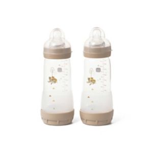 MAM Anti-Colic Babyflasche 320ml 2er Pack, importiert aus Großbritannien