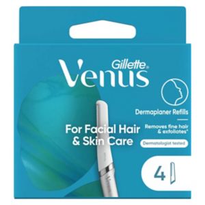 Recharges de lames Gillette Venus pour dermaplaning, Pack de 4, version UK