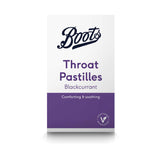 Boots throat pastilles blackcurrant 20 pastilles, UK version