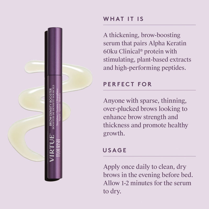 Virtue Flourish Brow Density Booster Serum 4ml (British brand)