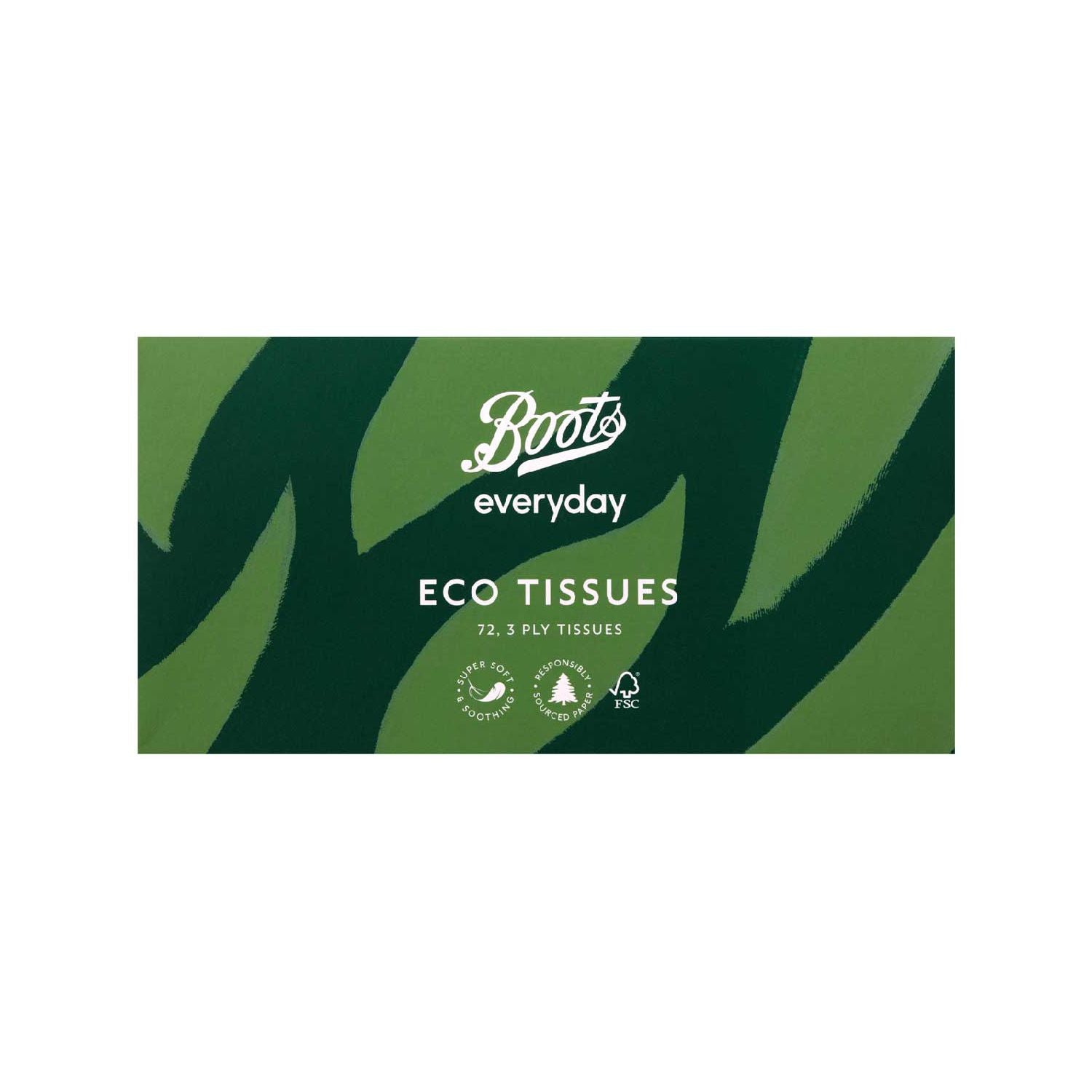 Boots eco tissues 72 count - British product