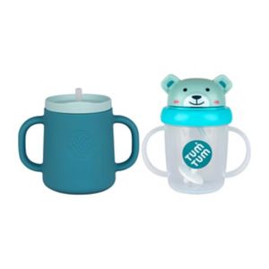 Tum Tum 3 Way Sippy Cup and Tippy Up Cup Boris Bear Baby Drinking Set