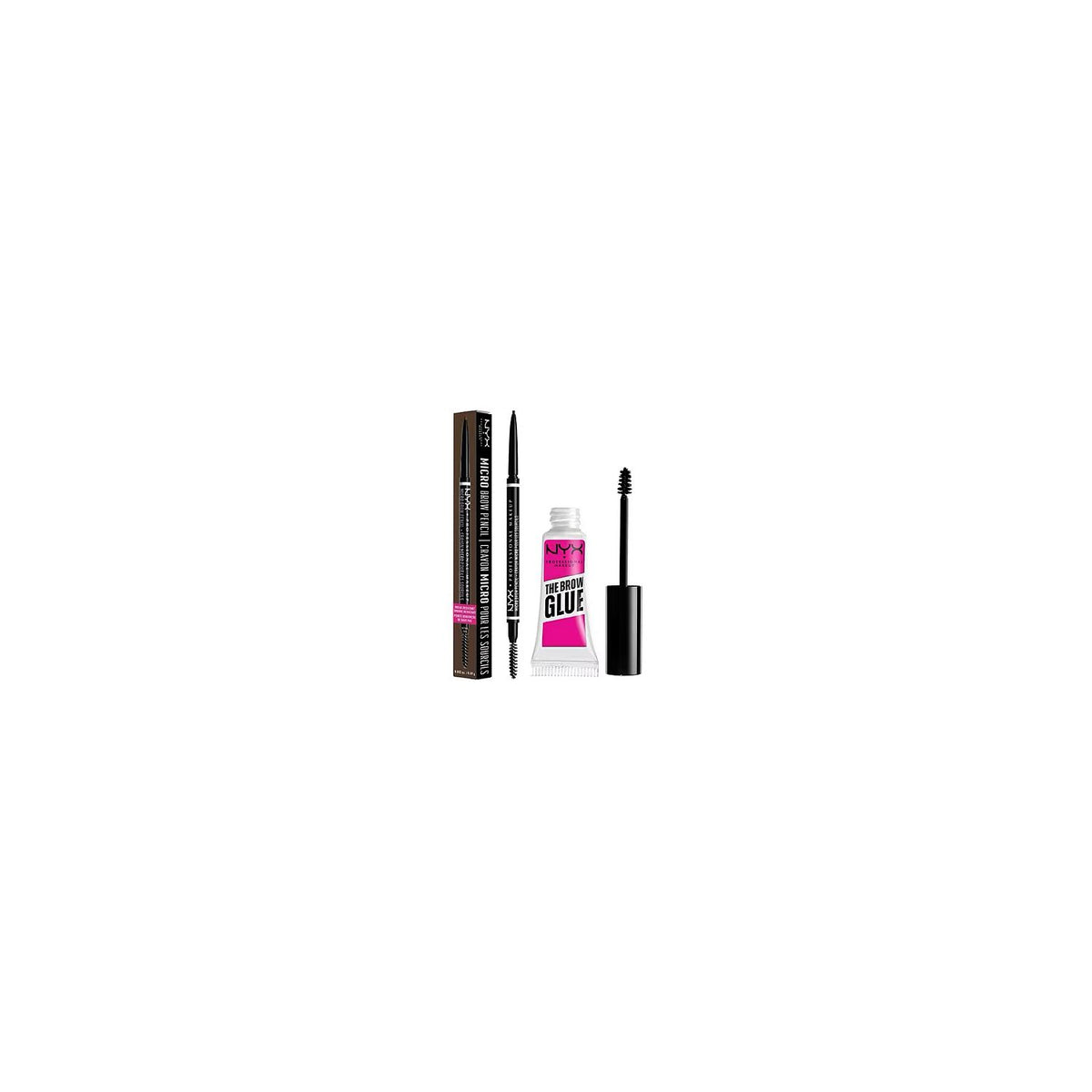 NYX Professional Makeup Microbrow Espresso and Brow Glue bundle - British product