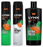 Lynx Jungle Fresh Antiperspirant Deodorant Bodyspray  Shower Gel Bundle