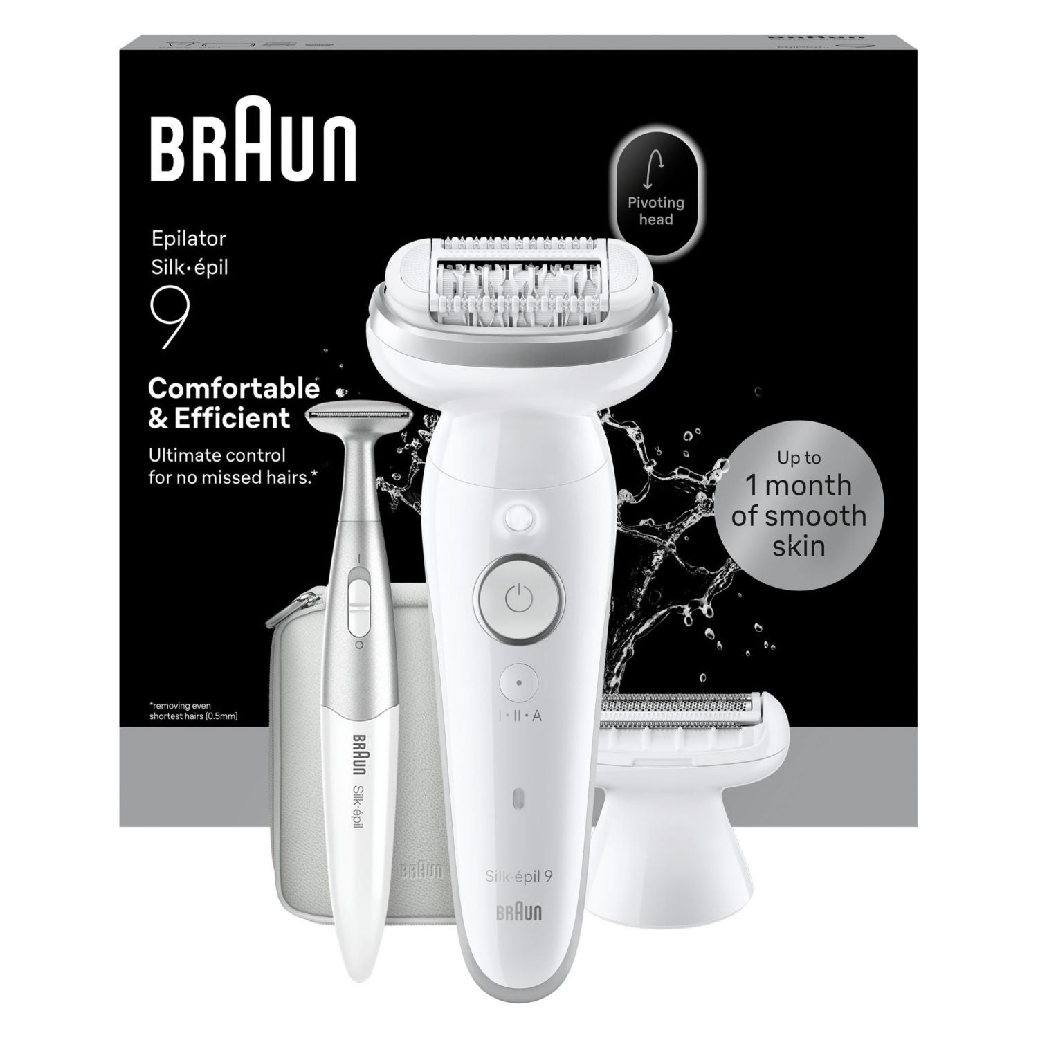 Braun Silk-épil 9 epilator for lasting hair removal, imported from the UK