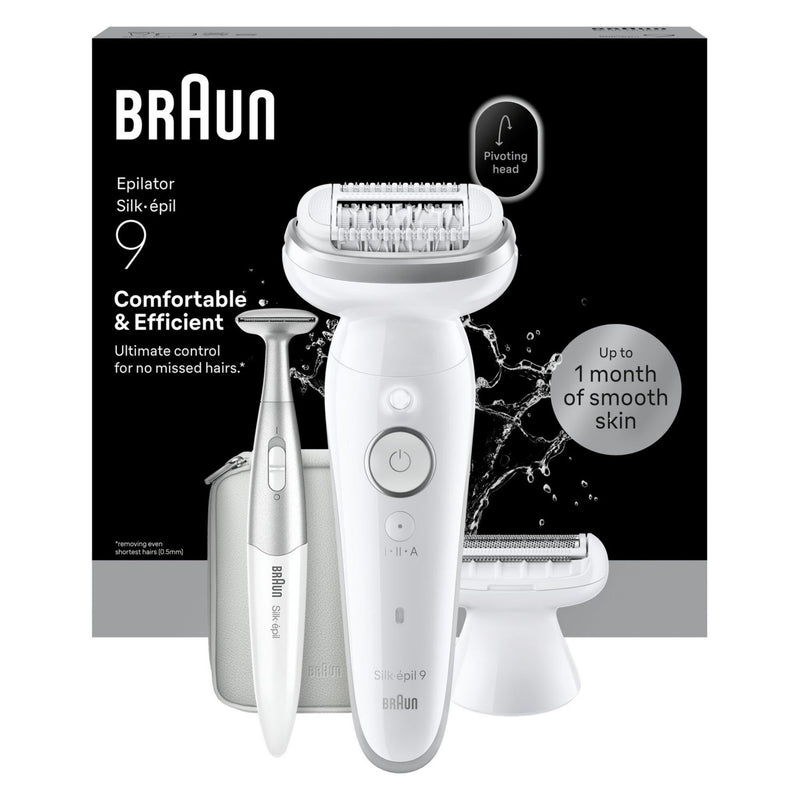 Braun Silk-épil 9 epilator for lasting hair removal, imported from the UK