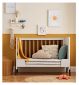 Tutti Bambini Fuori Mini Barneseng Varm Valnøtt Hvit Sand Baby møbler