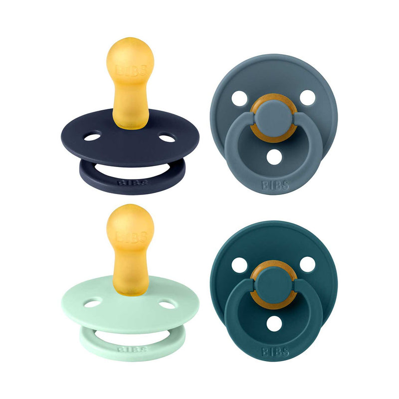 BIBS soothers 4-pack boy round nipple size 2 - British product