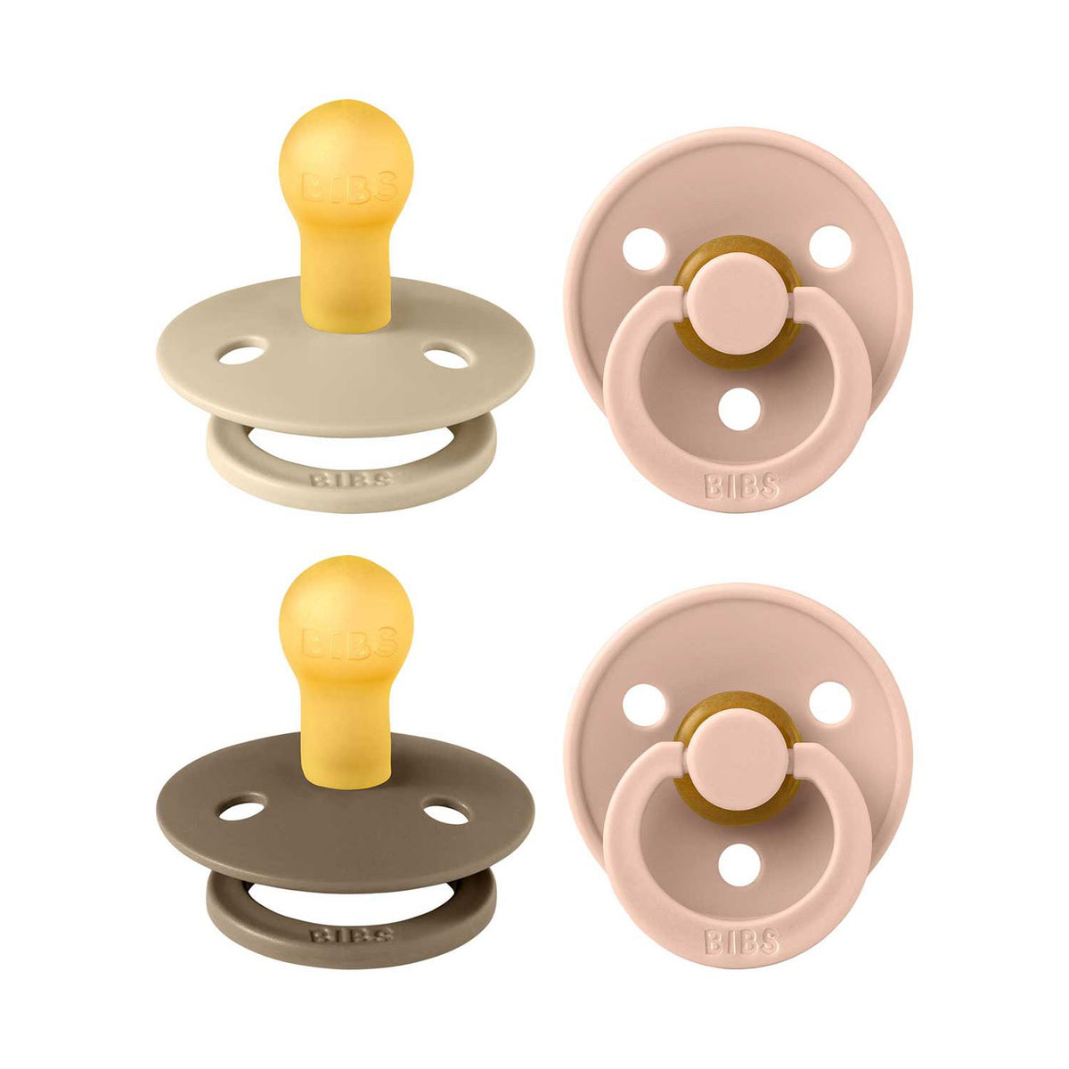 BIBS Baby Blush soother size 1 round nipple, UK version